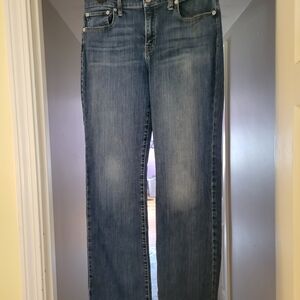 Lucky Brand Women's Faded Blue Straight Leg Jeans